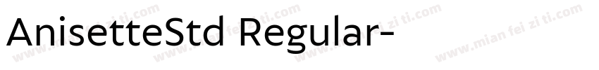 AnisetteStd Regular字体转换